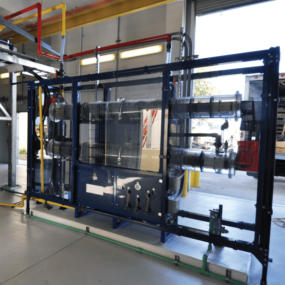 Clear machine guarding around a sodium generator to increase workplace safety.