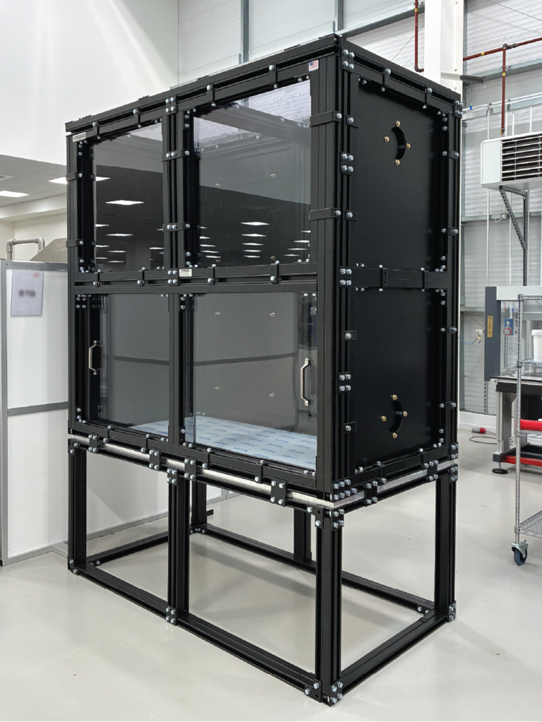 HVAC-protection-enclosure-front Enclosure designed by TotalShield for HVAC inlet and outlet protection.